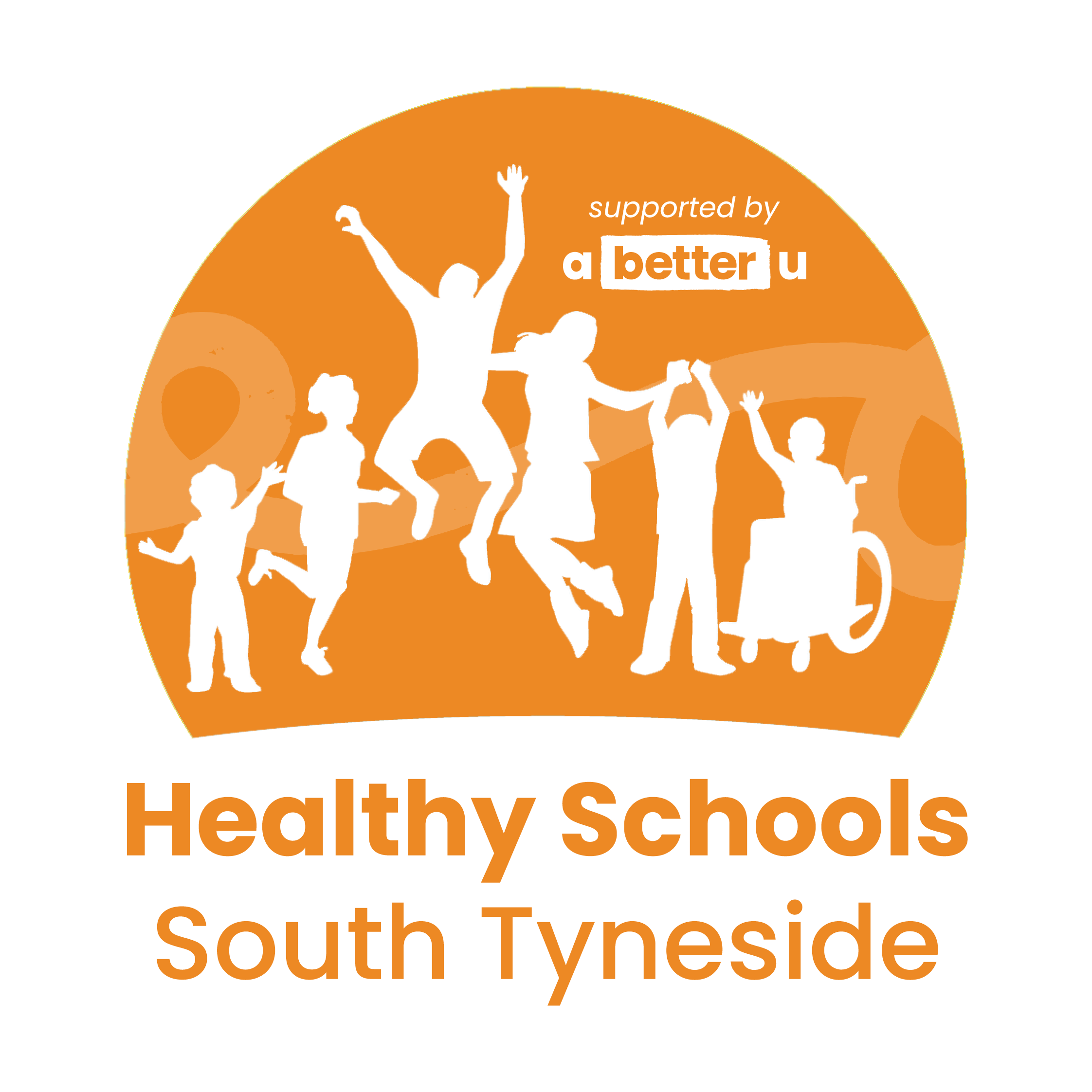 Healthy Schools South Tyneside (supported by a better u) logo